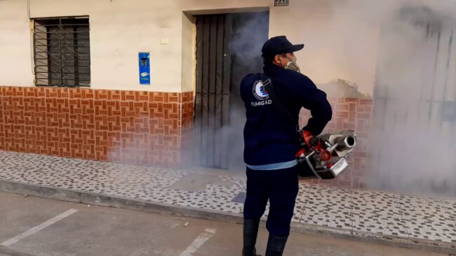 Dengue: intensifican trabajos de fumigación en La Banda de Shilcayo Dengue: intensifican trabajos de fumigación en La Banda de Shilcayo