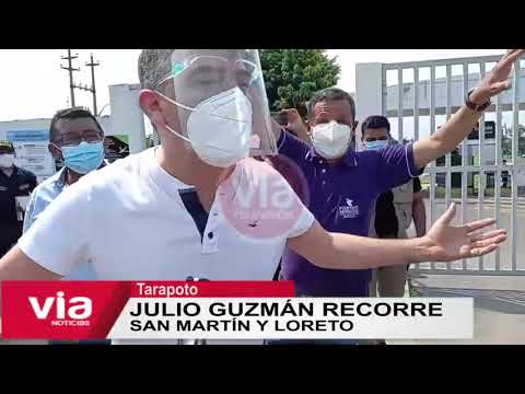 Julio Guzmán recorre San Martín y Loreto Julio Guzmán recorre San Martín y Loreto