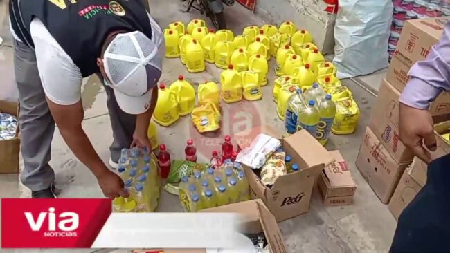 Decomisan productos vencidos valorizados en más de 33 mil soles Decomisan productos vencidos valorizados en más de 33 mil soles