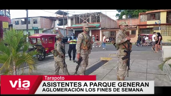 Tarapoto: asistentes a parque generan aglomeración los fines de semana Tarapoto: asistentes a parque generan aglomeración los fines de semana