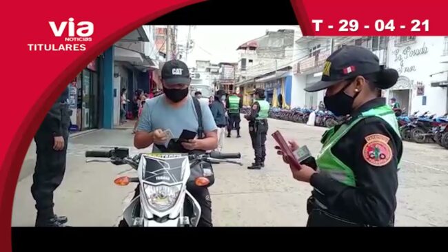 Titulares jueves 29 de abril del 2021 – VIA Noticias Tarapoto Titulares jueves 29 de abril del 2021 – VIA Noticias Tarapoto