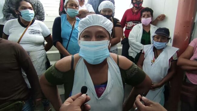 Comerciantes del mercado tres protestan por nuevos espacios destinados para ellos Comerciantes del mercado tres protestan por nuevos espacios destinados para ellos