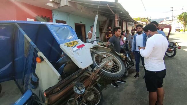 Mototaxista pierde la pierna izquierda en violento accidente de tránsito Mototaxista pierde la pierna izquierda en violento accidente de tránsito