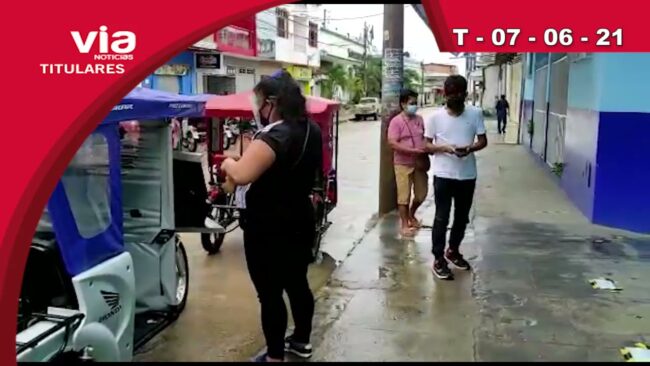 Titulares 07 de junio del 2021 – Tarapoto Titulares 07 de junio del 2021 – Tarapoto