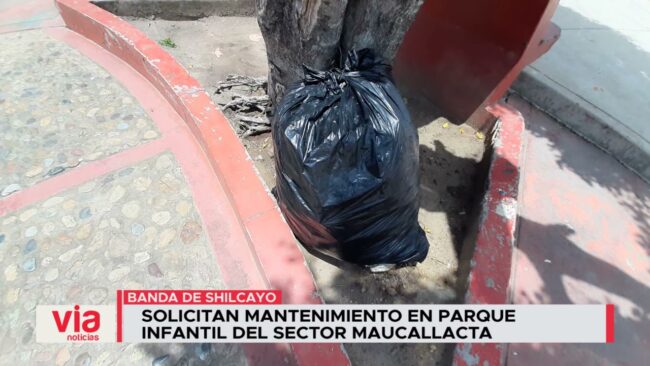 Solicitan mantenimiento en parque Infantil del sector Maucallacta Solicitan mantenimiento en parque Infantil del sector Maucallacta