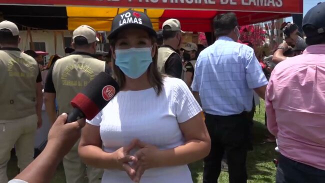 Congresista de la República Magaly Ruiz también estuvo presente en la ceremonia realizada en lamas Congresista de la República Magaly Ruiz también estuvo presente en la ceremonia realizada en lamas