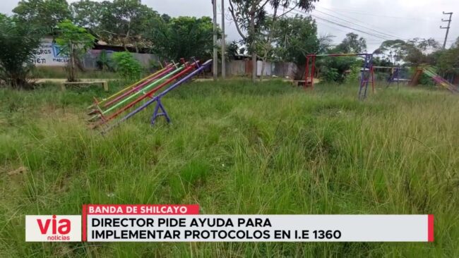 Director pide ayuda para implementar protocolos en I.E 1360