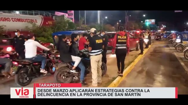 Desde marzo aplicarán estrategias contra la delincuencia en la provincia de SM Desde marzo aplicarán estrategias contra la delincuencia en la provincia de SM