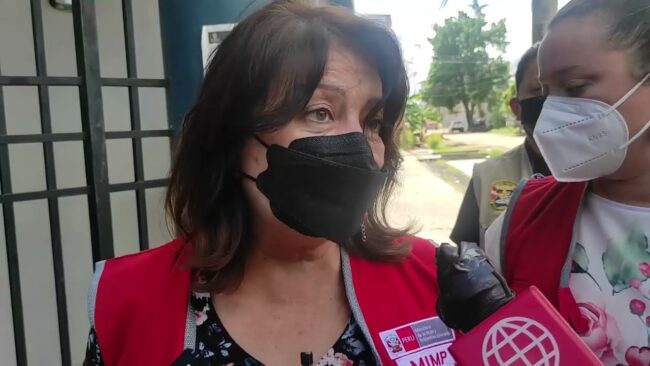 Ministra de la mujer llega a Tarapoto por el asesinato del niño riojano