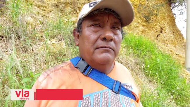 No permitirán la extracción de material hasta que reparen la vía principal a Satélite