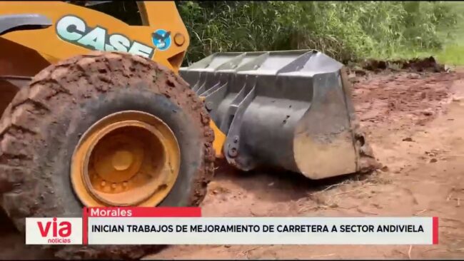 Inician trabajos de mejoramiento de carretera a sector Andiviela Inician trabajos de mejoramiento de carretera a sector Andiviela