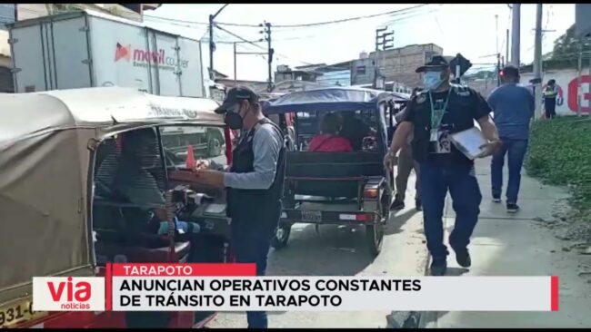 Anuncian operativos constantes de tránsito en Tarapoto Anuncian operativos constantes de tránsito en Tarapoto