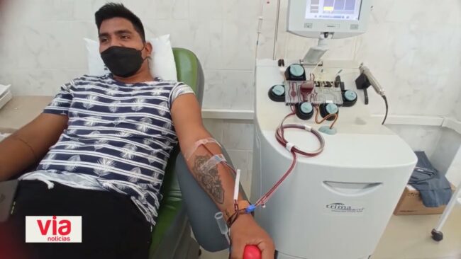 Implementan sistema de donación de plaquetas por aféresis en el Banco de Sangre Regional