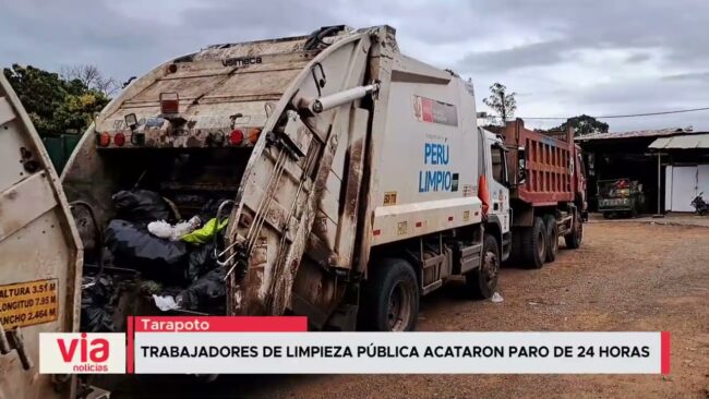 Trabajadores de limpieza pública acataron paro de 24 horas Trabajadores de limpieza pública acataron paro de 24 horas