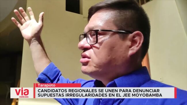 Candidatos regionales se unen para denunciar supuestas irregularidades en el JEE Moyobamba