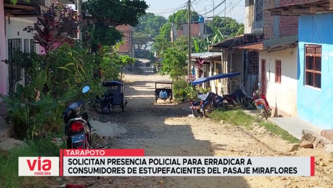 Solicitan presencia policial para erradicar a  consumidores de estupefacientes