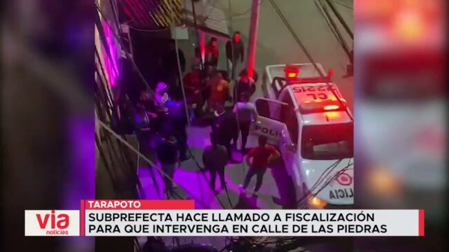 Subprefecta hace llamado a fiscalización para que intervenga en Calle de las Piedras Subprefecta hace llamado a fiscalización para que intervenga en Calle de las Piedras