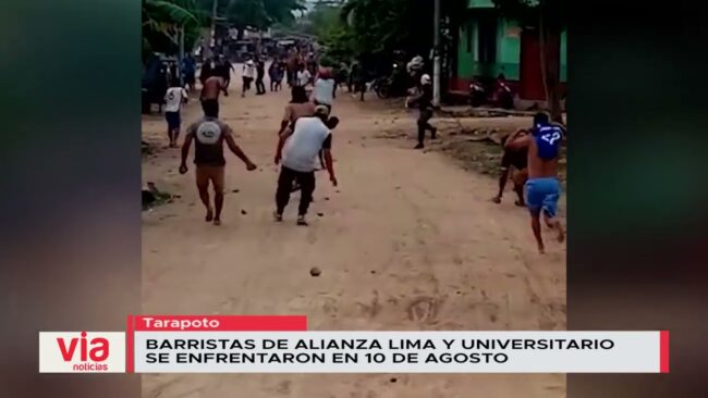 Barristas de Alianza Lima y Universitario se enfrentaron en 10 de Agosto