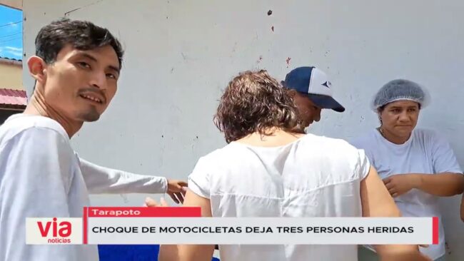 Choque de motocicletas dejas tres personas heridas Choque de motocicletas dejas tres personas heridas