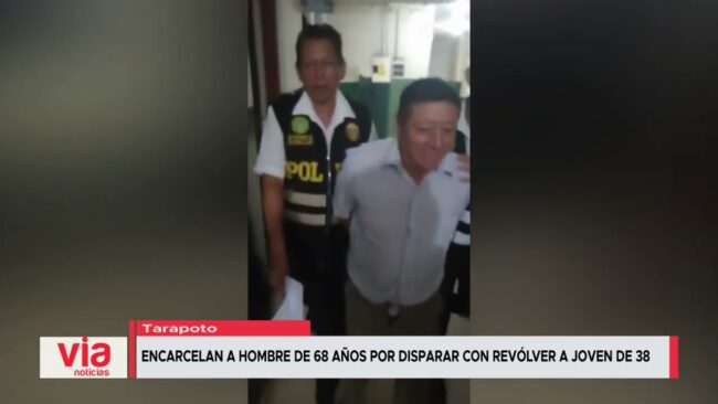 Encarcelan a hombre de 68 años por disparar con revólver a joven de 38 Encarcelan a hombre de 68 años por disparar con revólver a joven de 38