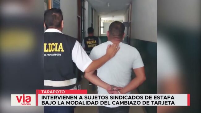 Intervienen a sujetos sindicados de estafa bajo la modalidad del cambiazo de tarjeta Intervienen a sujetos sindicados de estafa bajo la modalidad del cambiazo de tarjeta