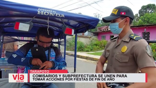 Comisarios y Subprefectura se unen para tomar acciones por fiestas de fin de año
