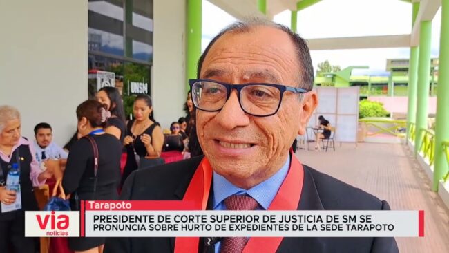 Corte Superior de Justicia de SM se pronuncia sobre hurto de expedientes en Tarapoto Corte Superior de Justicia de SM se pronuncia sobre hurto de expedientes en Tarapoto