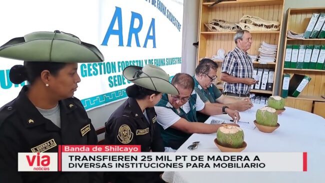 Transfieren 25 mil pt de madera a diversas instituciones para mobiliario Transfieren 25 mil pt de madera a diversas instituciones para mobiliario
