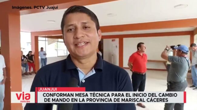Conforman mesa técnica para el inicio del cambio  de mando en la provincia de Mariscal Cáceres