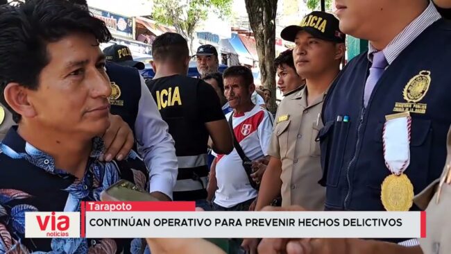 Continúan operativo para prevenir hechos delictivos