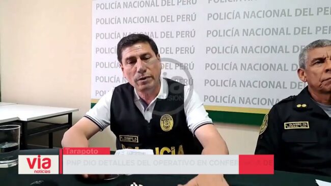PNP dio detalles del operativo en conferencia de prensa PNP dio detalles del operativo en conferencia de prensa