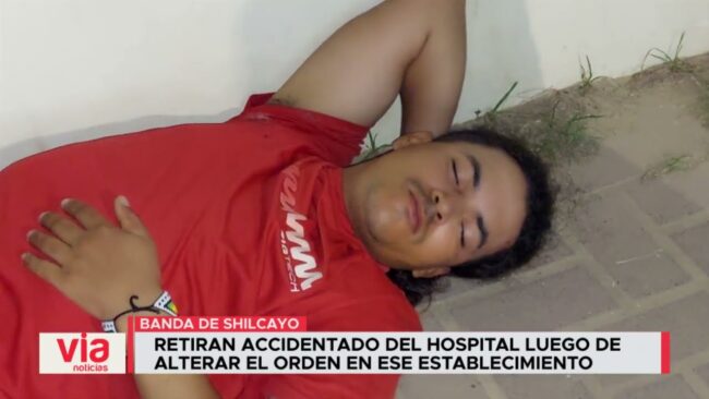 Retiran accidentado del hospital luego de  alterar el orden en ese establecimiento