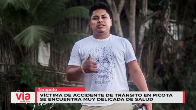 Víctima de accidente de tránsito en Picota se encuentra muy delicada de salud Víctima de accidente de tránsito en Picota se encuentra muy delicada de salud