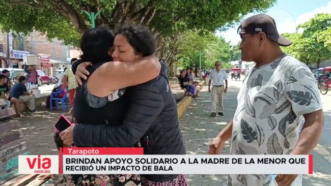 Brindan apoyo solidario a la madre de la menor que recibió un impacto de bala