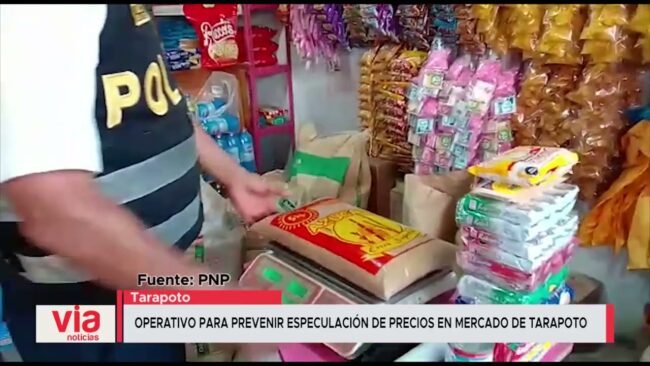 Operativo para prevenir especulación de precios en mercado de Tarapoto Operativo para prevenir especulación de precios en mercado de Tarapoto