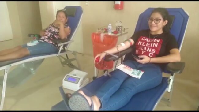 Realizan importante campaña de donación de sangre en el hospital bandino