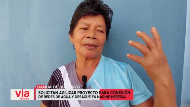 Solicitan agilizar proyecto para conexión de redes de agua y desagüe en Nadine Heredia Solicitan agilizar proyecto para conexión de redes de agua y desagüe en Nadine Heredia