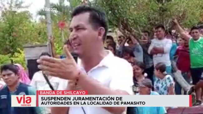 Suspenden juramentación de autoridades en la localidad de Pamashto Suspenden juramentación de autoridades en la localidad de Pamashto