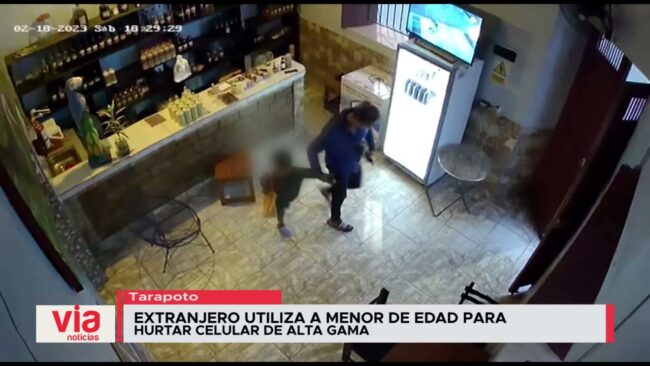 Extranjero utiliza a menor de edad para hurtar celular de alta gama Extranjero utiliza a menor de edad para hurtar celular de alta gama