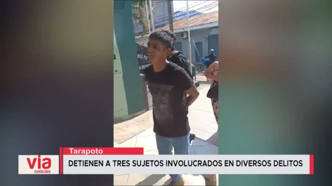 Detienen a tres sujetos involucrados en diversos delitos Detienen a tres sujetos involucrados en diversos delitos