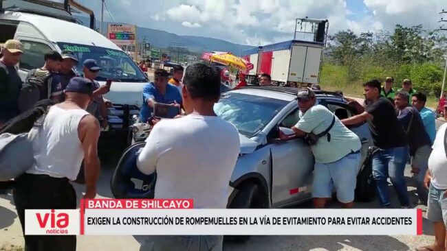Exigen la construcción de rompemuelles en la vía de evitamiento para evitar accidentes Exigen la construcción de rompemuelles en la vía de evitamiento para evitar accidentes
