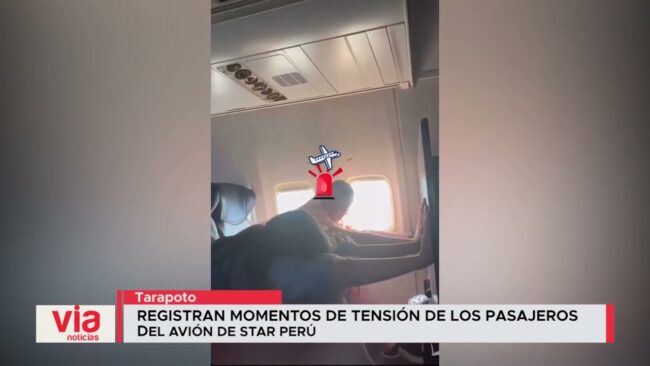 Registran momentos de tensión de los pasajeros del avión de Star Perú Registran momentos de tensión de los pasajeros del avión de Star Perú
