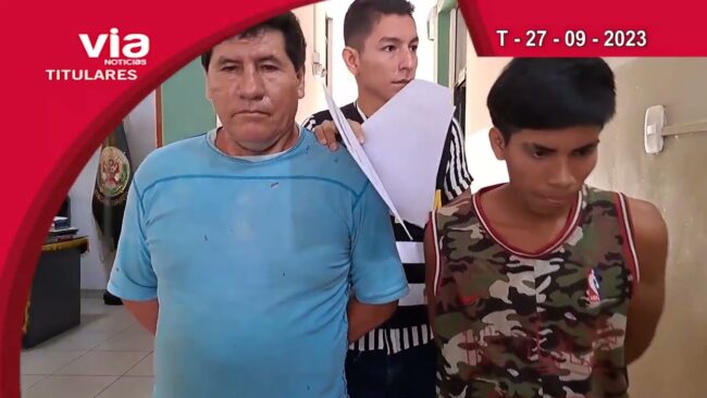 Titulares miércoles 27 de setiembre del 2023 – VIA Noticias de Tarapoto Titulares miércoles 27 de setiembre del 2023 – VIA Noticias de Tarapoto