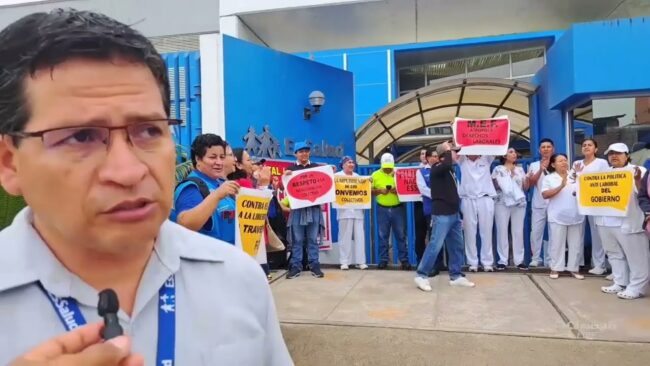 Trabajadores de Essalud Tarapoto inician huelga nacional por incumplimiento de pacto colectivo