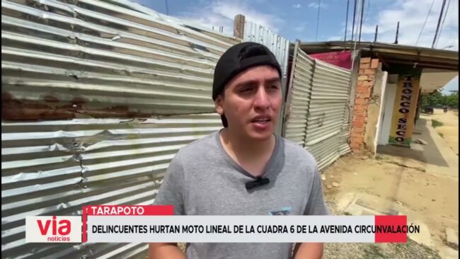 Delincuentes hurtan moto lineal de la cuadra 6 de la avenida Circunvalación