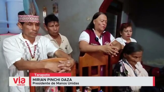 Manos Unidas brinda ayuda humanitaria a la familia del Apu asesinado Quinto Inuma Alvarado