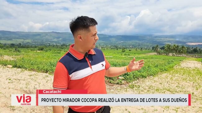 Proyecto Mirador Cocopa realizó la entrega de lotes a sus dueños Proyecto Mirador Cocopa realizó la entrega de lotes a sus dueños