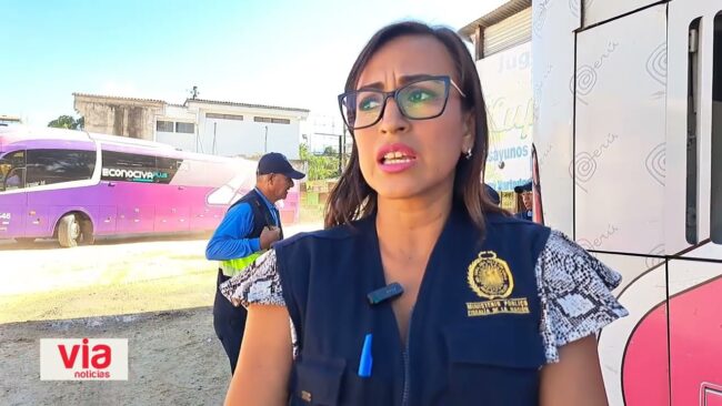 Autoridades realizan operativo de seguridad en terminal terrestre de Morales