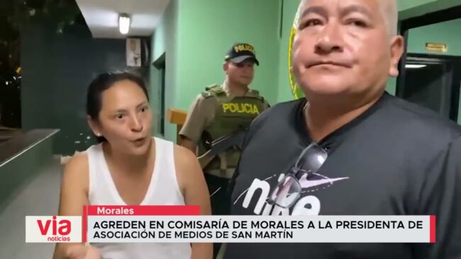 Agreden en comisaría de Morales a la presidenta de asociación de medios de San Martín