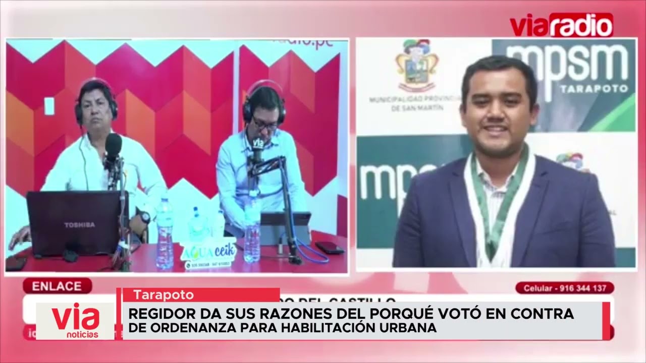 Regidor da sus razones del porqué votó en contra de ordenanza para habilitación urbana Regidor da sus razones del porqué votó en contra de ordenanza para habilitación urbana